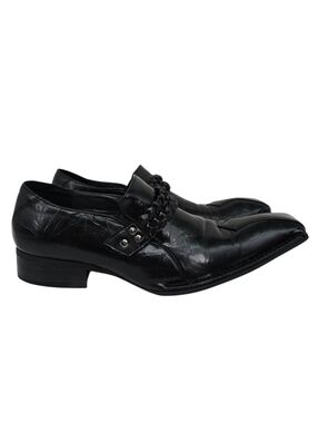 Antonio Zengara Men's Funky Dress Shoes Leather Black 9.5